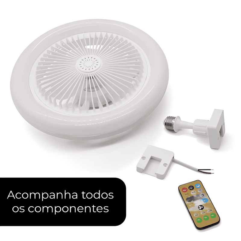 Lumix™ - Luminária Inteligente com Ventilador Embutido - Frete Grátis! | QUEIMA DE ESTOQUE 🔥